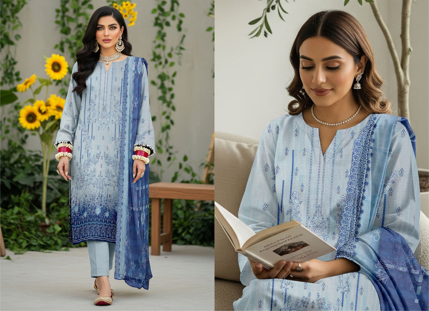 🌞 Summer Season Premium Bana Dora Lawn Collection مہرونِسا (Mehron-e-Nisa)