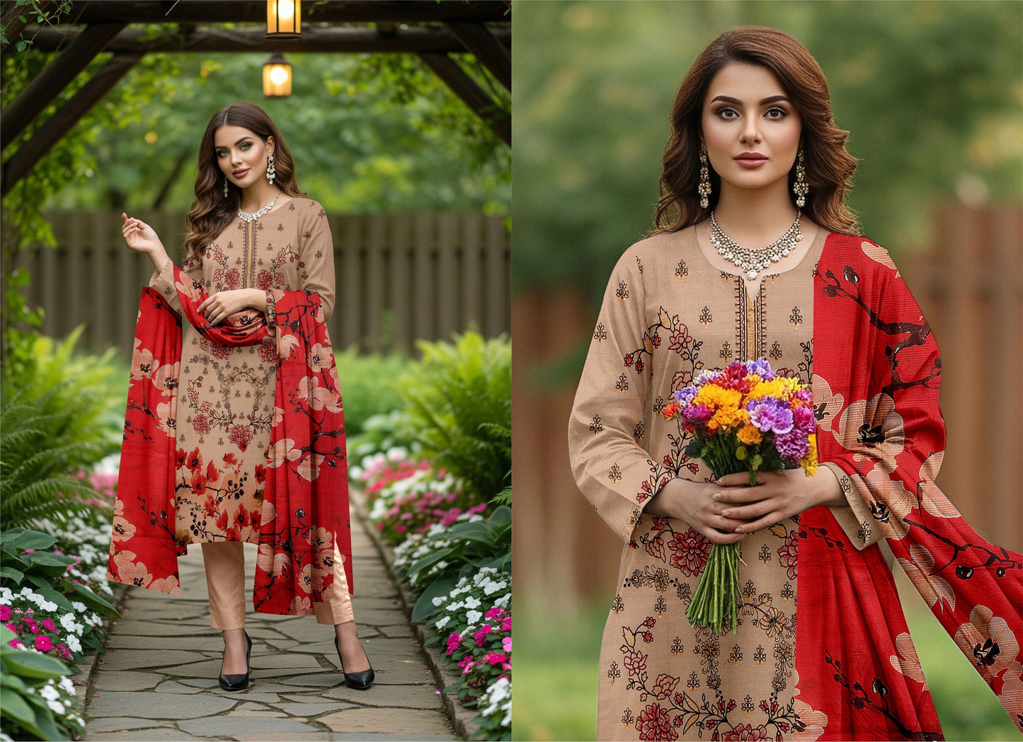 🌞 Summer Season Air Jet Bana Dora Premium Lawn دِل نشیں (Dil-Nasheen)