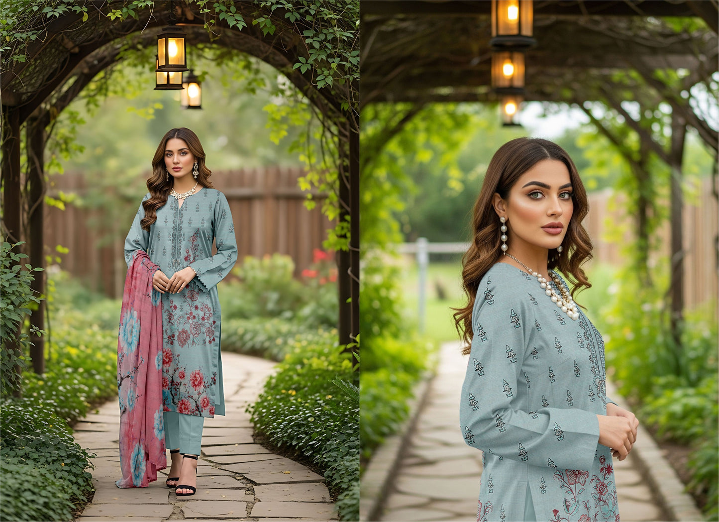 🌞 Summer Season Air Jet Bana Dora Premium Lawn دِل نشیں (Dil-Nasheen)