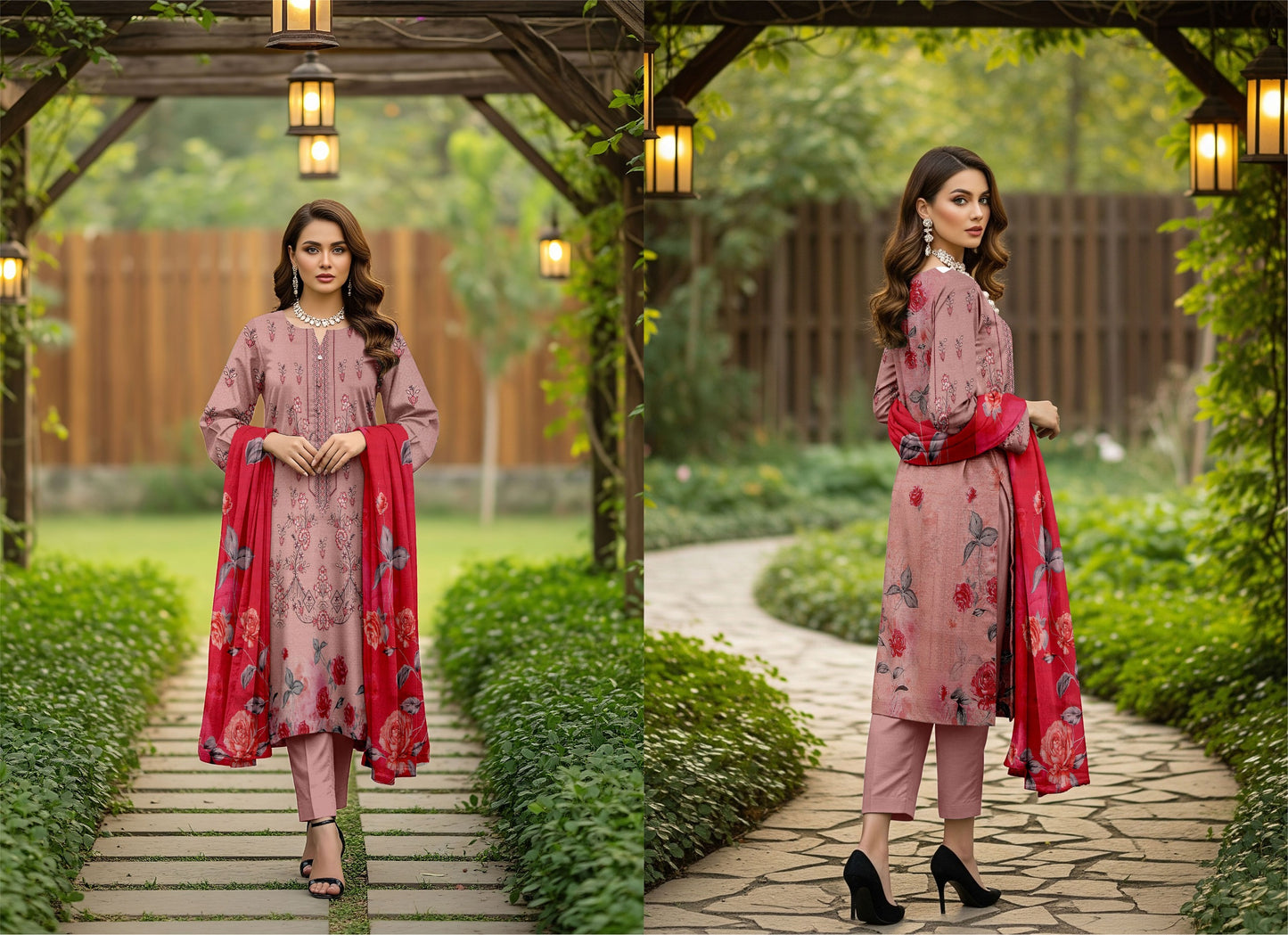 🌞 Summer Season Air Jet Bana Dora Premium Lawn دِل نشیں (Dil-Nasheen)