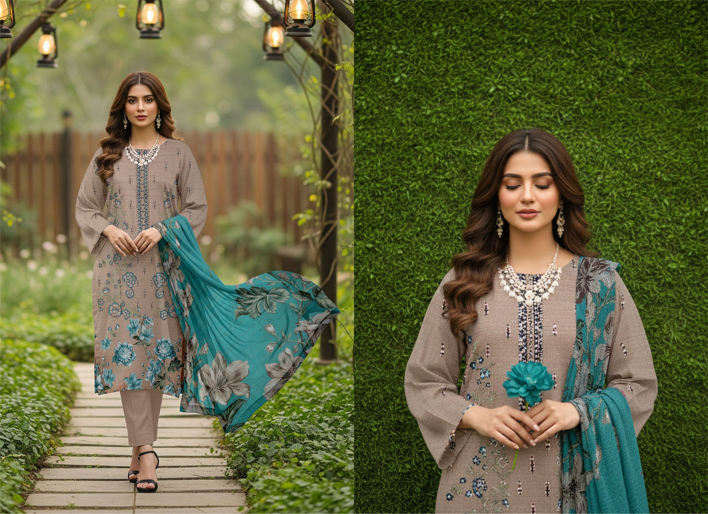 🌞 Summer Season Air Jet Bana Dora Premium Lawn دِل نشیں (Dil-Nasheen)