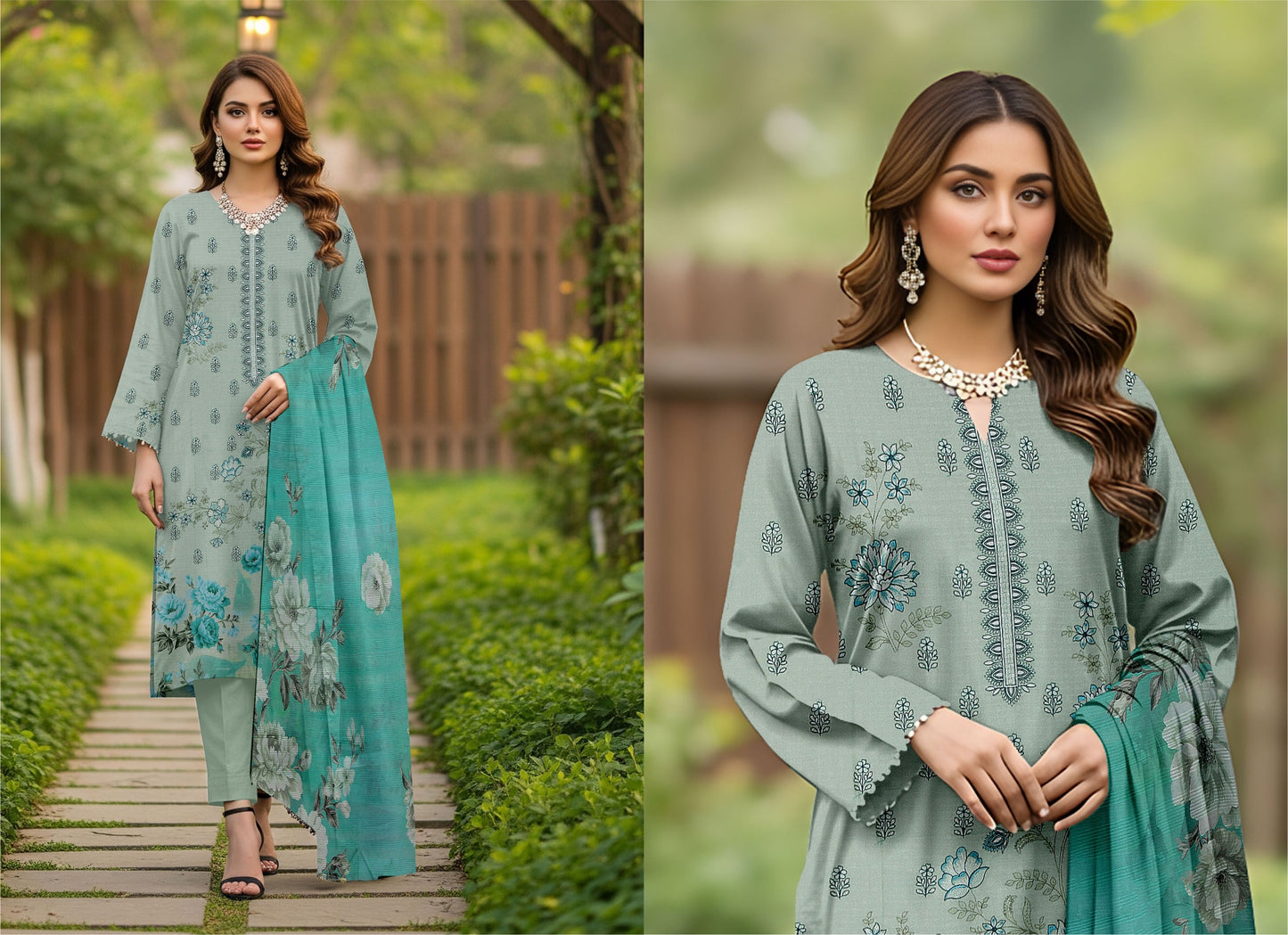 🌞 Summer Season Air Jet Bana Dora Premium Lawn دِل نشیں (Dil-Nasheen)