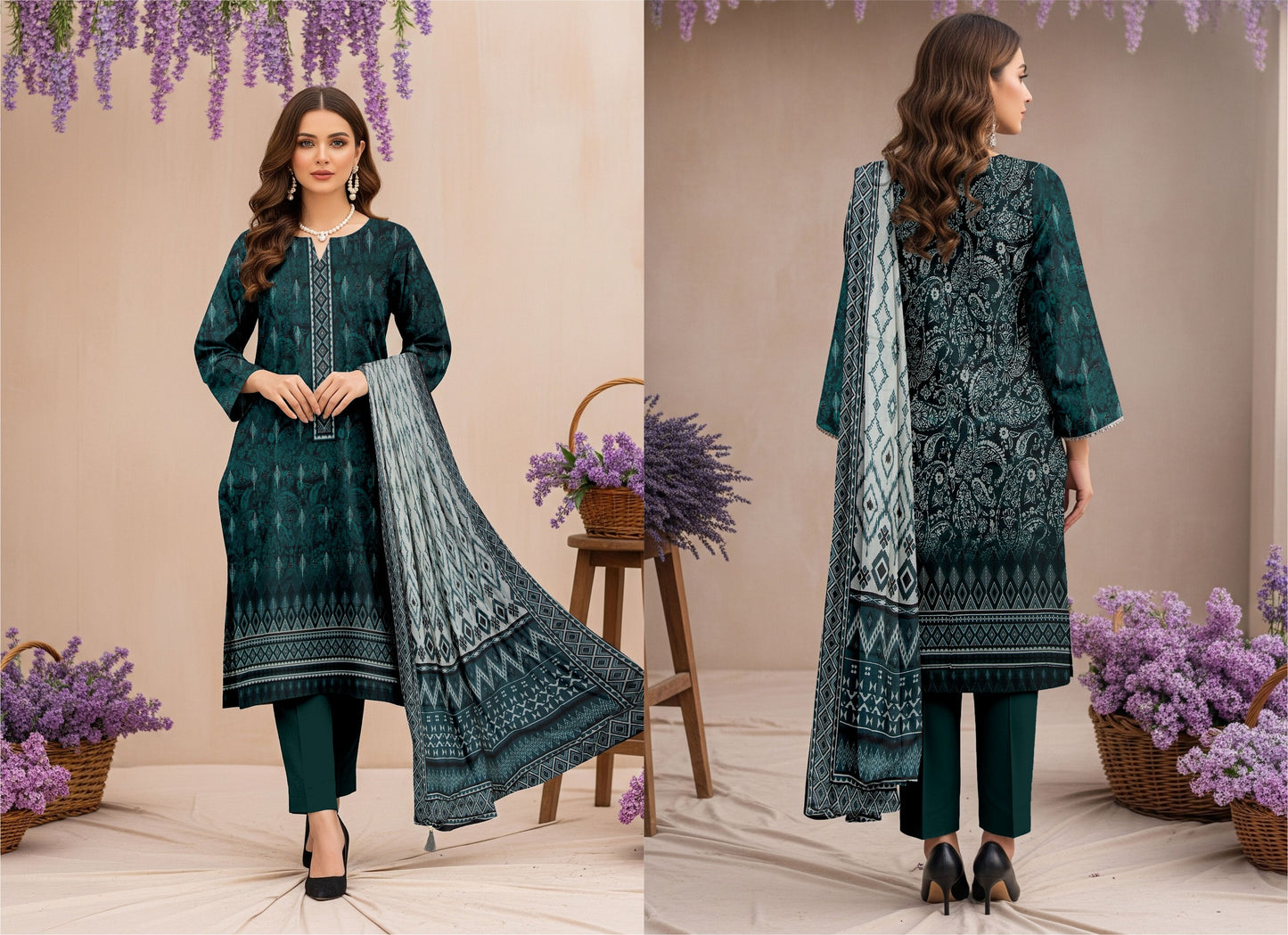 🌞 Summer Season Premium Lawn AYRA – Bold Summer Statement