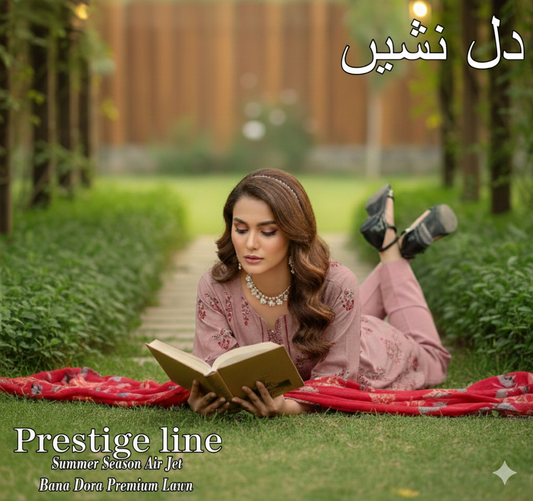 🌞 Summer Season Air Jet Bana Dora Premium Lawn دِل نشیں (Dil-Nasheen)