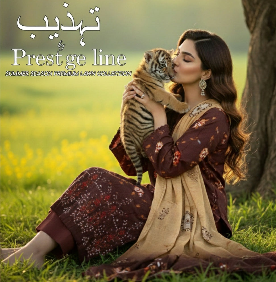 🌞 Summer Season Premium Lawn Collection تہذیب (Tehzeeb)