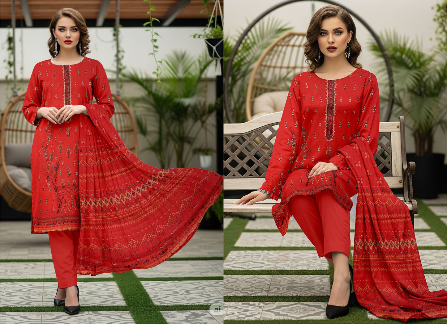 🌞 Summer Season Premium Lawn Feroza – زمرد