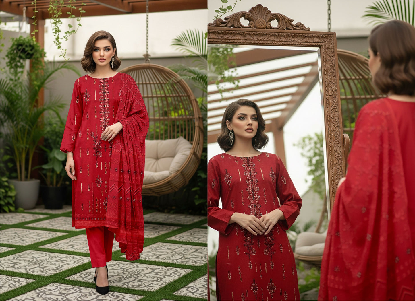 🌞 Summer Season Premium Lawn Feroza – زمرد