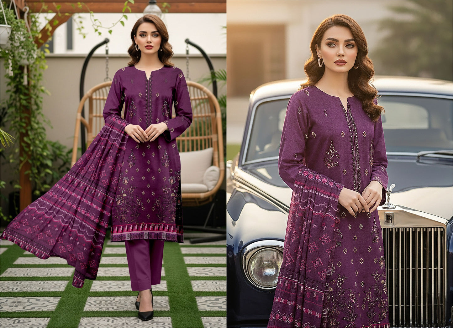 🌞 Summer Season Premium Lawn Feroza – زمرد