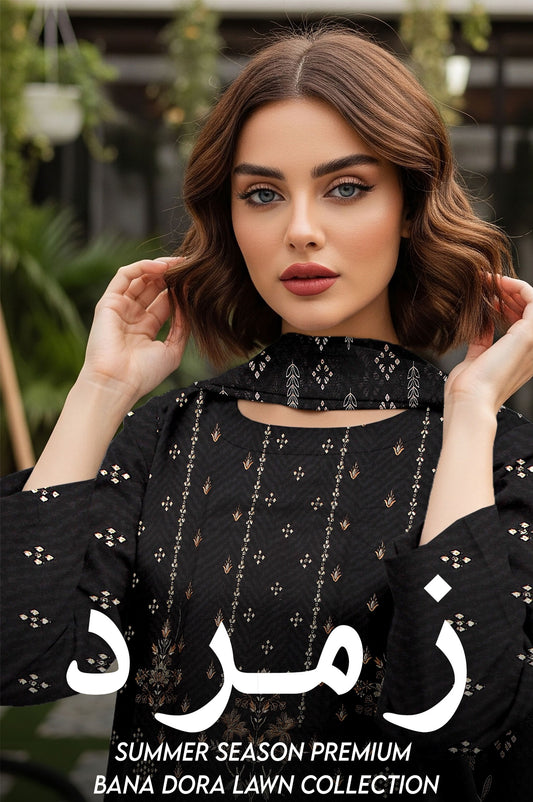 🌞 Summer Season Premium Lawn Feroza – زمرد