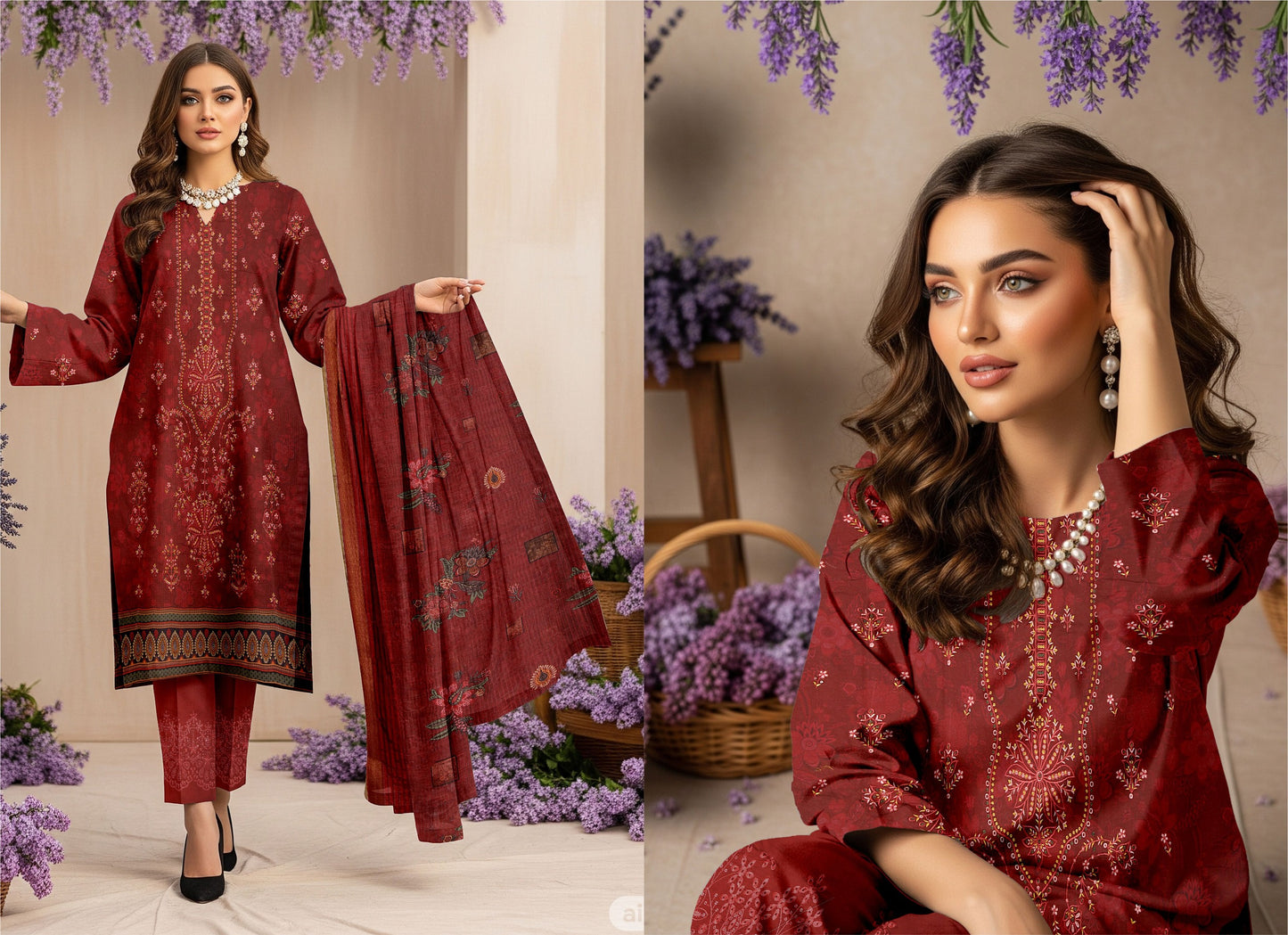 ✨ Summer Season Signature Air Jet Premium Lawn Collection  چمکیلی