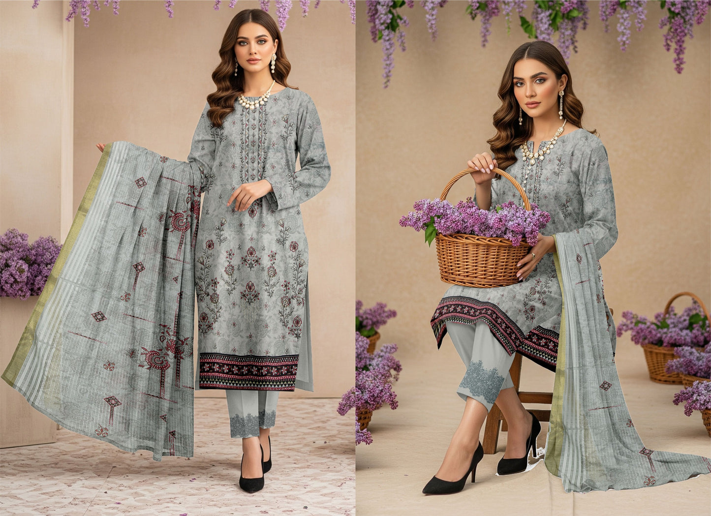 ✨ Summer Season Signature Air Jet Premium Lawn Collection  چمکیلی