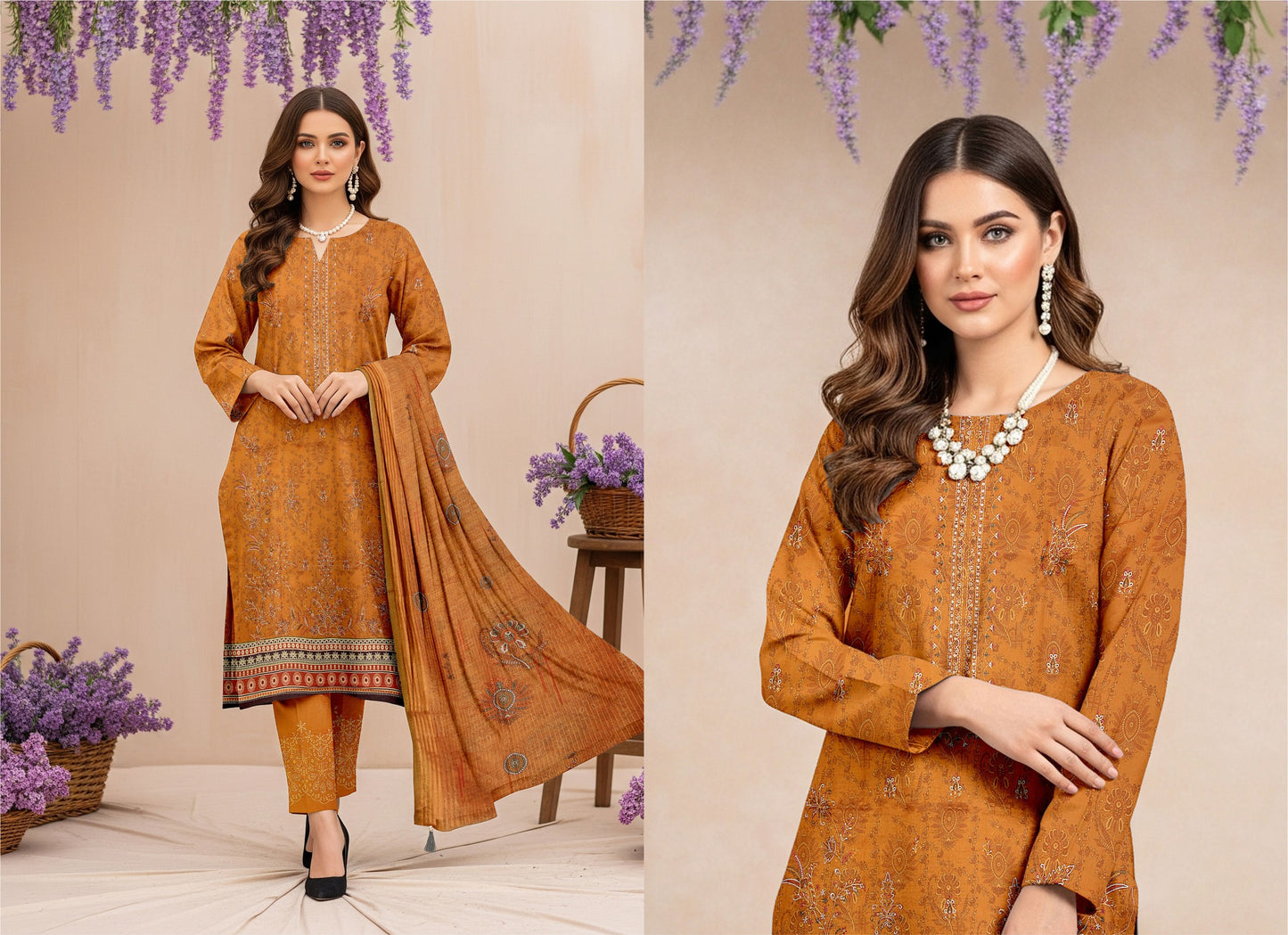 ✨ Summer Season Signature Air Jet Premium Lawn Collection  چمکیلی