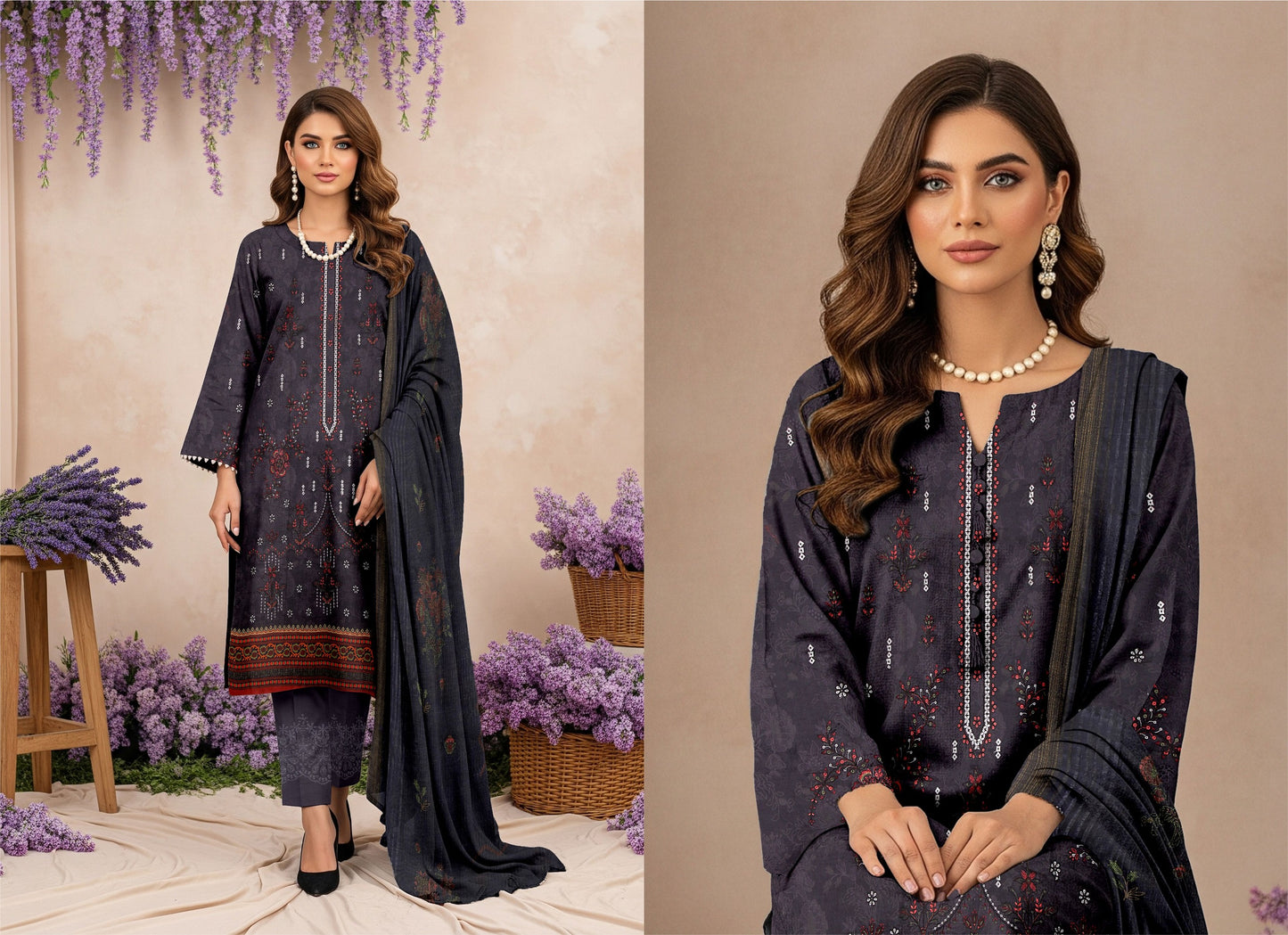 ✨ Summer Season Signature Air Jet Premium Lawn Collection  چمکیلی