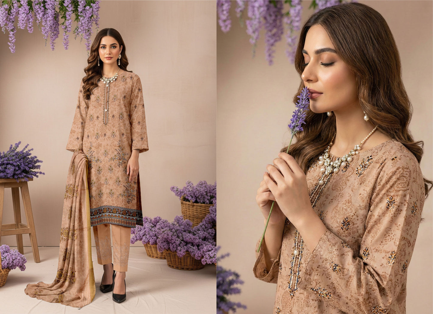 ✨ Summer Season Signature Air Jet Premium Lawn Collection  چمکیلی