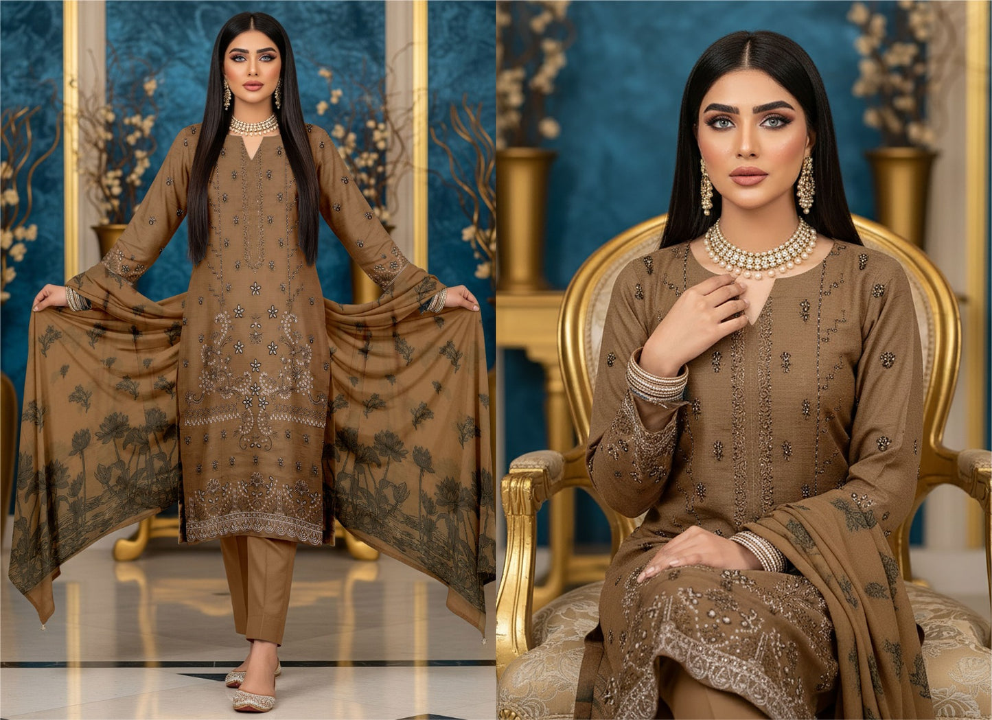 🌞 Summer Season Luxury Lawn Collection انداز (Andaz)