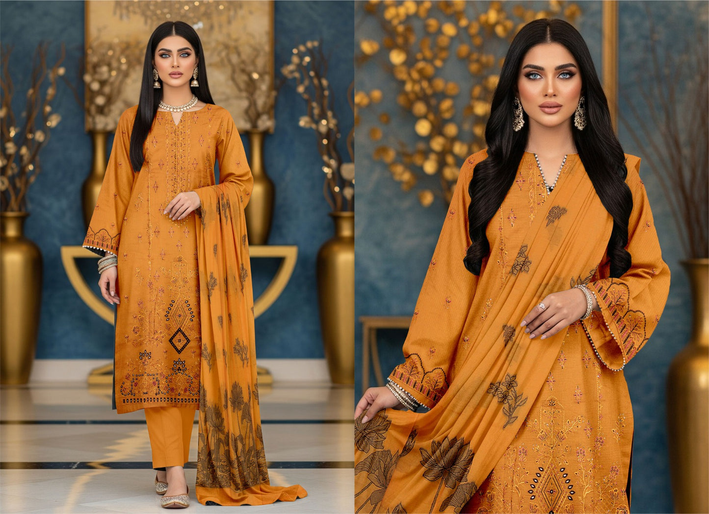 🌞 Summer Season Luxury Lawn Collection انداز (Andaz)