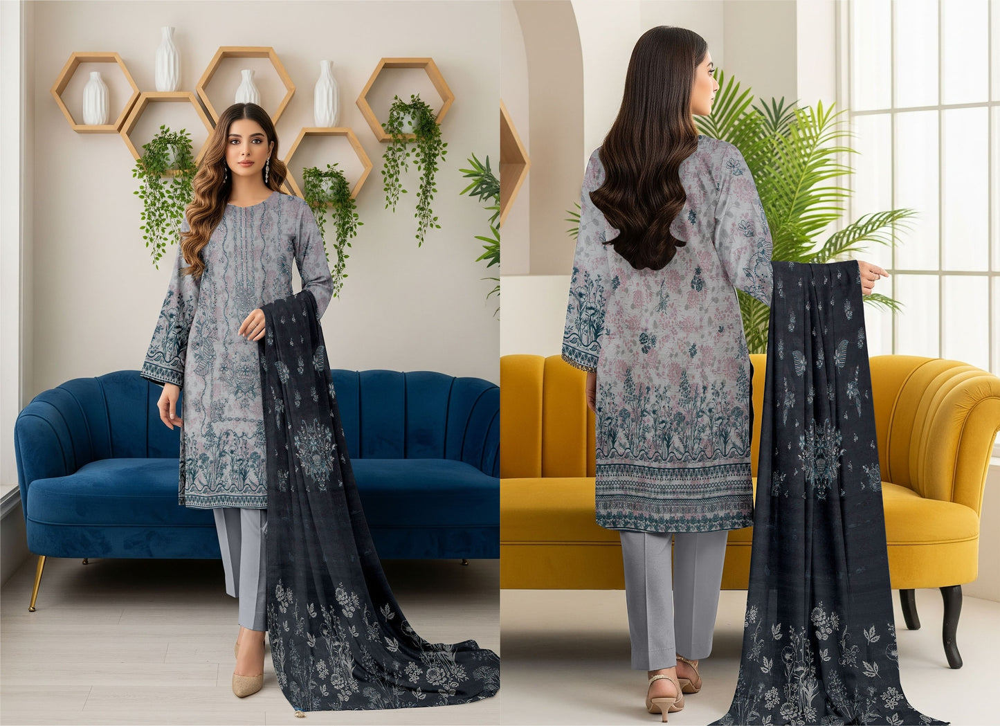 🌞 Summer Season Premium Bana Dora Lawn Collection  آنچل (Aanchal)