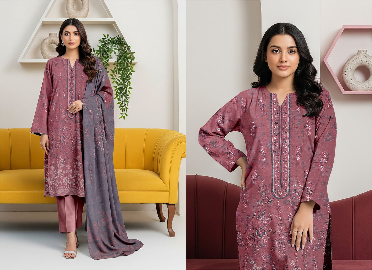 🌞 Summer Season Premium Bana Dora Lawn Collection  آنچل (Aanchal)