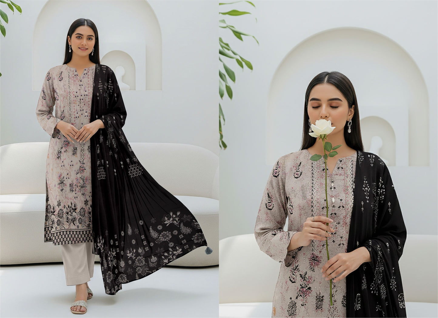 🌞 Summer Season Premium Bana Dora Lawn Collection  آنچل (Aanchal)