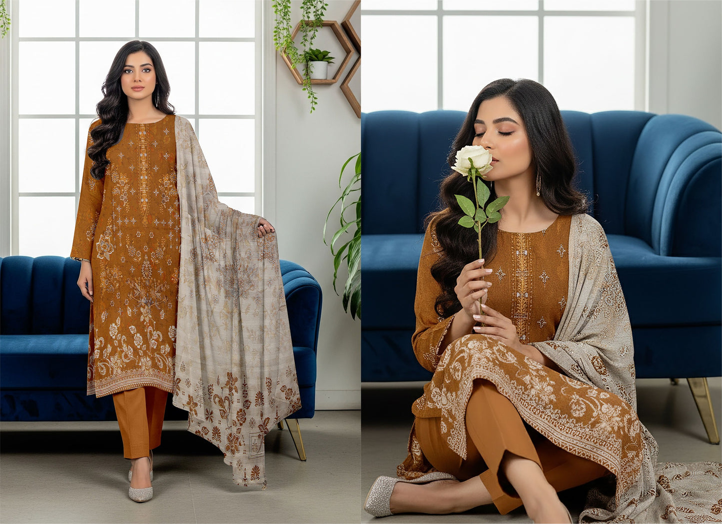 🌞 Summer Season Premium Bana Dora Lawn Collection  آنچل (Aanchal)