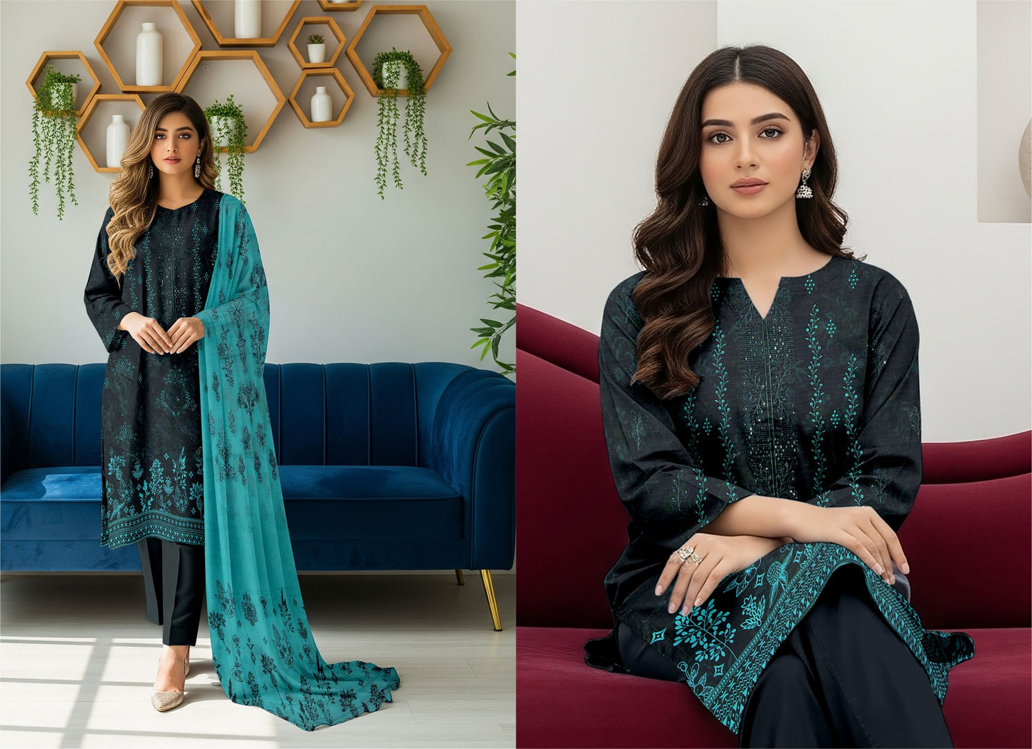 🌞 Summer Season Premium Bana Dora Lawn Collection  آنچل (Aanchal)