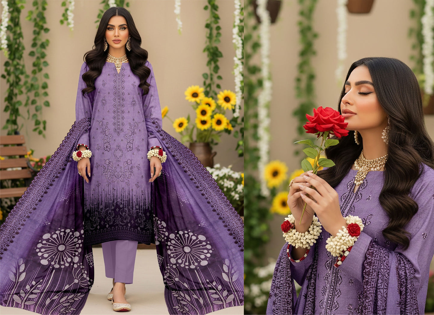 🌞 Summer Season Premium Bana Dora Lawn Collection  مہرونِسا (Mehron-e-Nisa)