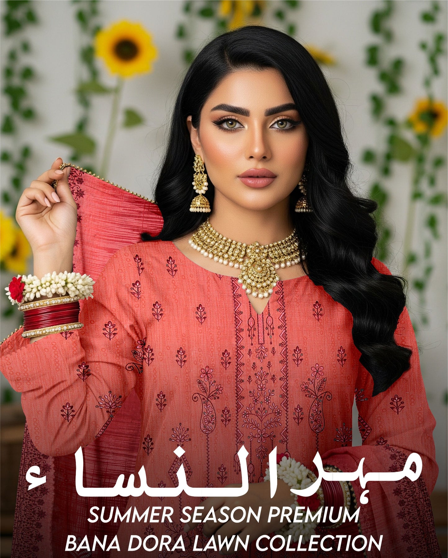 🌞 Summer Season Premium Bana Dora Lawn Collection  مہرونِسا (Mehron-e-Nisa)
