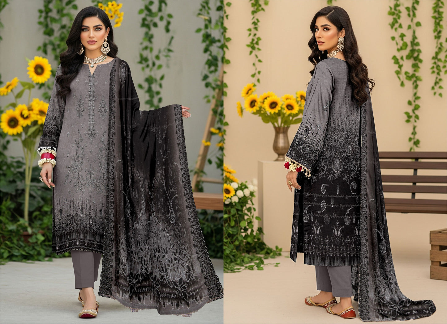 🌞 Summer Season Premium Bana Dora Lawn Collection  مہرونِسا (Mehron-e-Nisa)