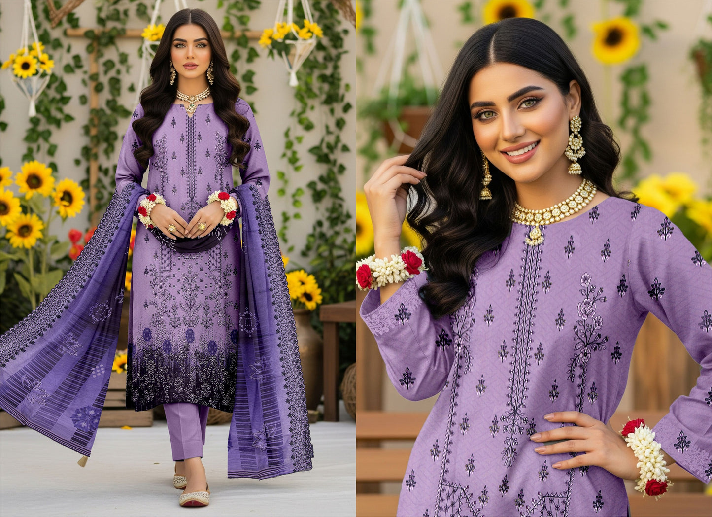 🌞 Summer Season Premium Bana Dora Lawn Collection  مہرونِسا (Mehron-e-Nisa)